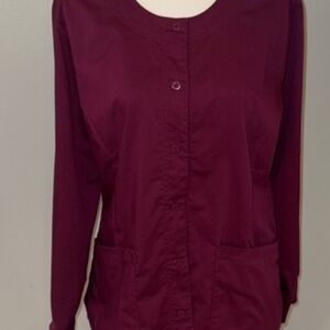 Healing Hands Women's Jacket - Burgundy